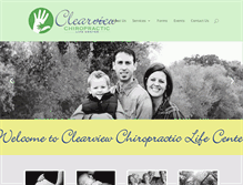 Tablet Screenshot of clearviewchiropractic.net
